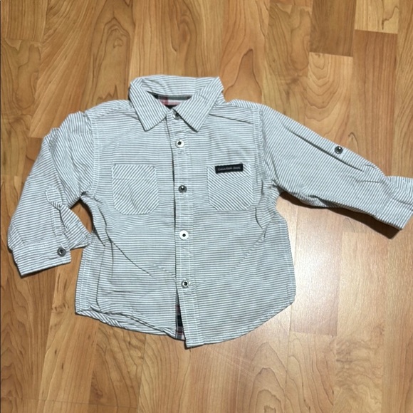 Striped Button-Up Shirt - Picture 1 of 3